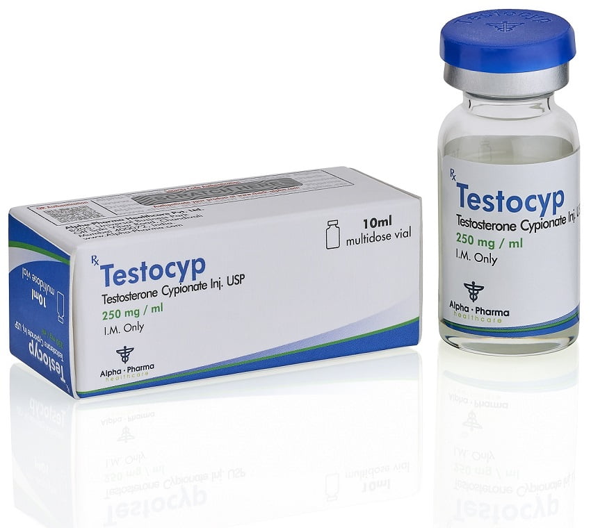 Testocyp (Cipionato de Testosterona) 250mg/10ml - Alpha Pharma